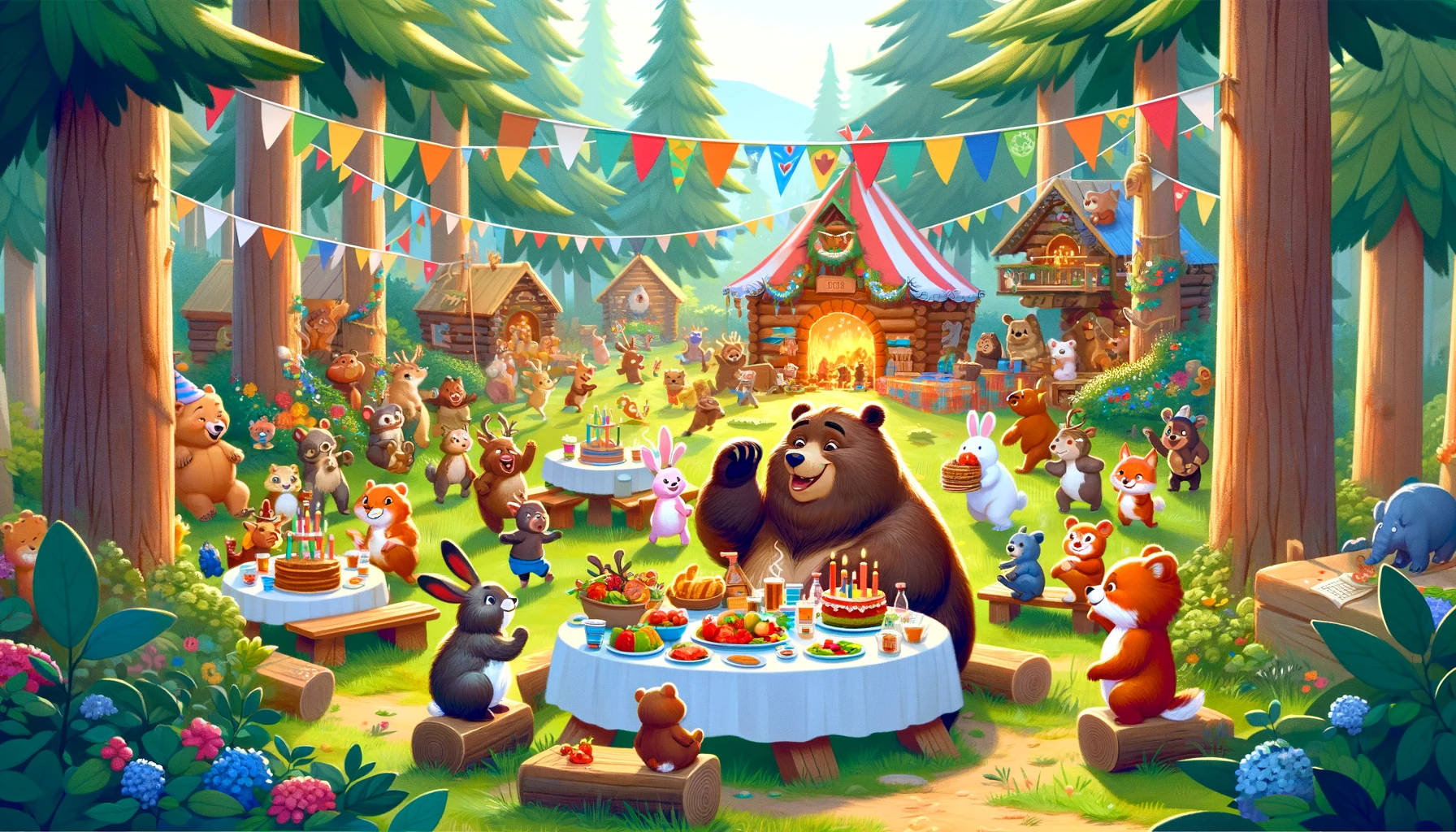 Festival Celebration with Boris and Forest Animals