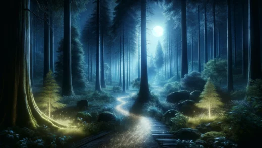 Magische Wald im Märchenfilme