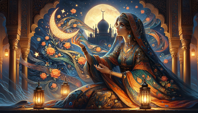 Scheherazade erzählt orientalische Märchen